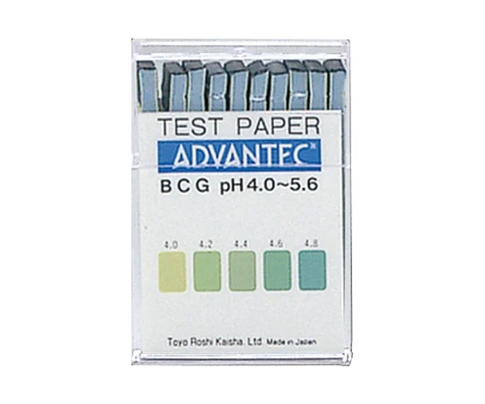 ADVANTEC 07010040 pH test paper book type BCG (pH4.0 - 5.6, 1 box (20 sheets x 10 pieces))