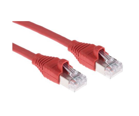 COMMSCOPE 1711096-1 Cat6 cable (1m, red U/UTP, 1 bag (60 pieces))