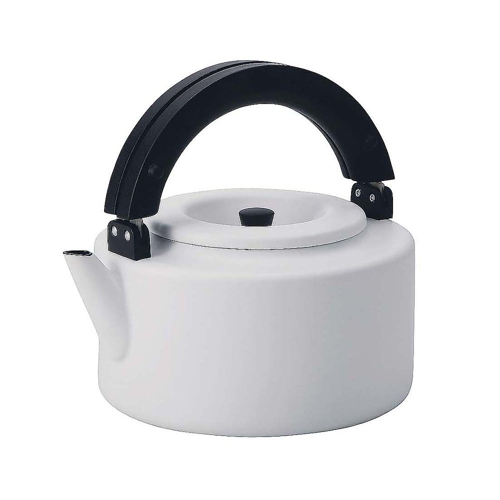 CB JAPAN EKT4601 Enamel Flat Kettle FK-22 White