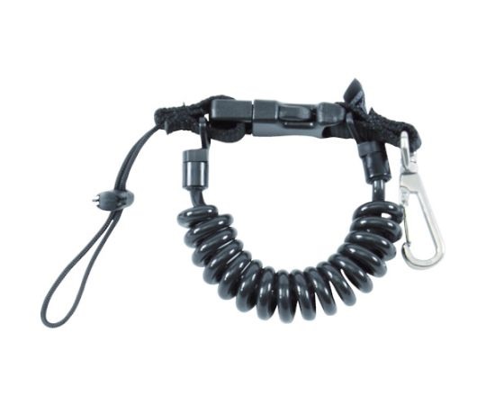 CETACEA IDCL3MDBLK Coil Lanyard (120 x 110mm)