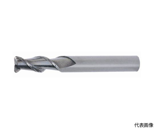 DIJET INDUSTRIAL AL-SEES2060-R10 Solid Radius End Mill for Aluminum Machining (2-Blade, Regular Blade Length, 6.0mm, R1.0)