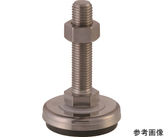 Dainwa Adtech D-A3-10-100SUS Adjuster bolt with rubber bottom for light vibration prevention (stainless steel) (M10, 300kgf)