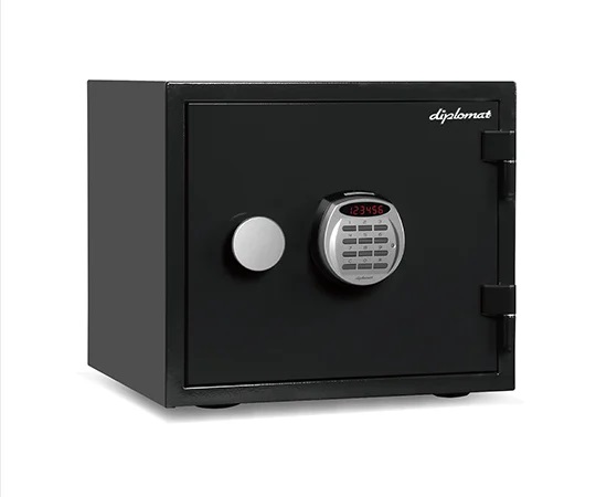 Diplomat Japan Corp A119R3WR Fireproof and waterproof safe (digital numeric keypad type) (19L, Black)