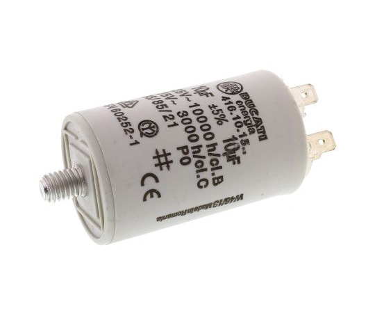 Ducati Energia 4.16.10.15.64 Polypropylene Capacitor (PP) (450VAC, 10μF+/-5%)