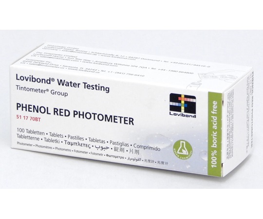 Tintometer 511770BT pH measurement reagent 100 tablets (phenol red) Lovibond