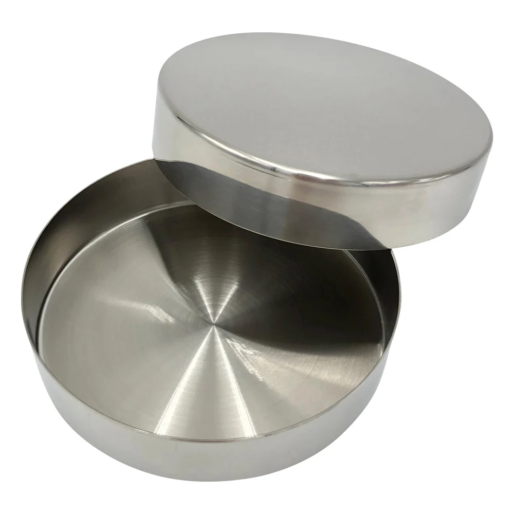 AS ONE 2-129-04 Stainless Steel Petri Dish (φ90 x 20 x 0.6mm)