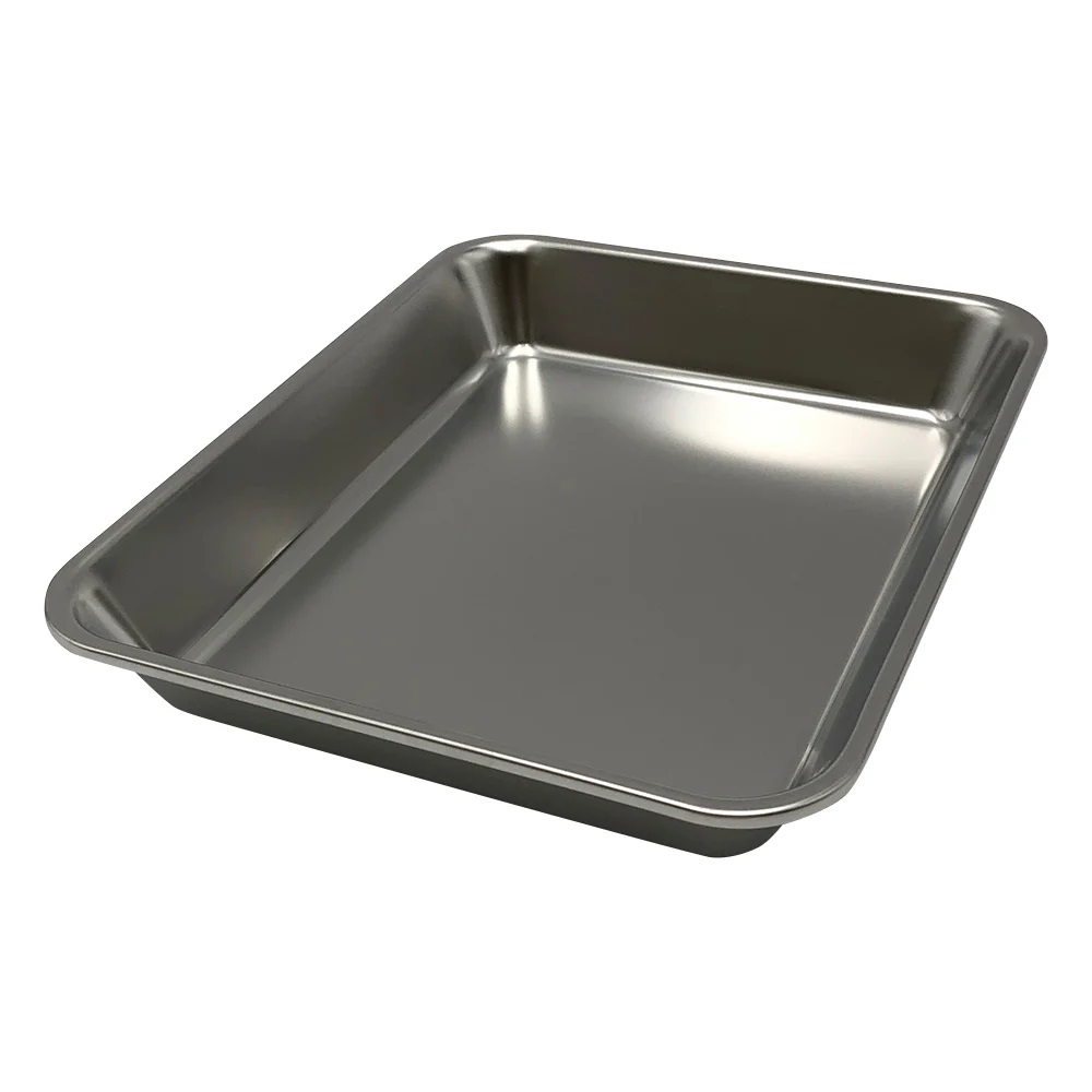 AKAGAWA 33024 Square Stainless Steel Tray (210 x 170 x 31mm)