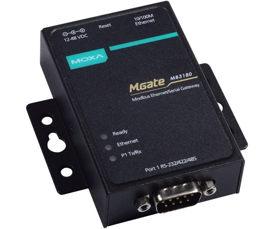 Moxa MGATE MB3180 MGate MB3180 Series Serial to Ethernet Modbus Gateway