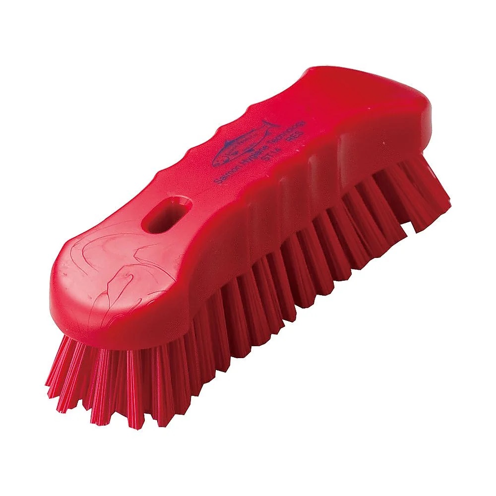 Hillbrush ST14 Salmon Resin Scrub Brush S Red