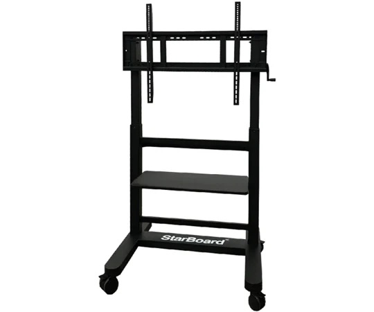 iBoard SB-WH3193B StarBoard Electronic Whiteboard Stand, Manual Height Adjustment (Black)