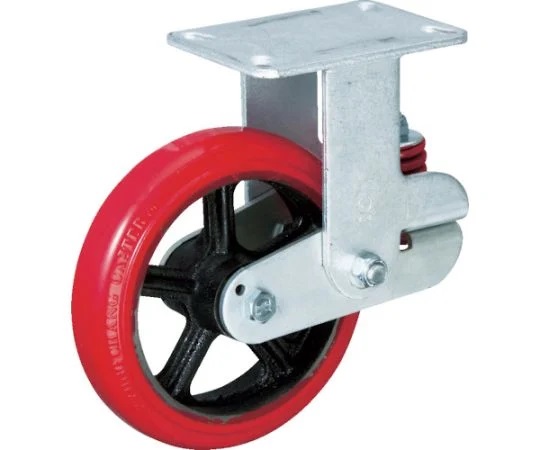 INOAC KTU-150WK-GS Spring-loaded traction Wheel (urethane Wheel Type Bracket with Φ150mm)