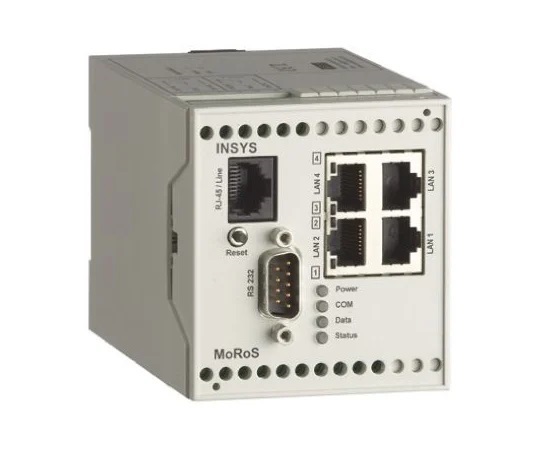 Mô-đun I/O PLC vi điện tử (10 - 60VDC, 110 x 70 x 75mm) Insys Microelectronics Insys Moros Modem Pro