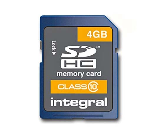 Integral Memory INSDH4G10V1 4GB SDHC Micro SD Card