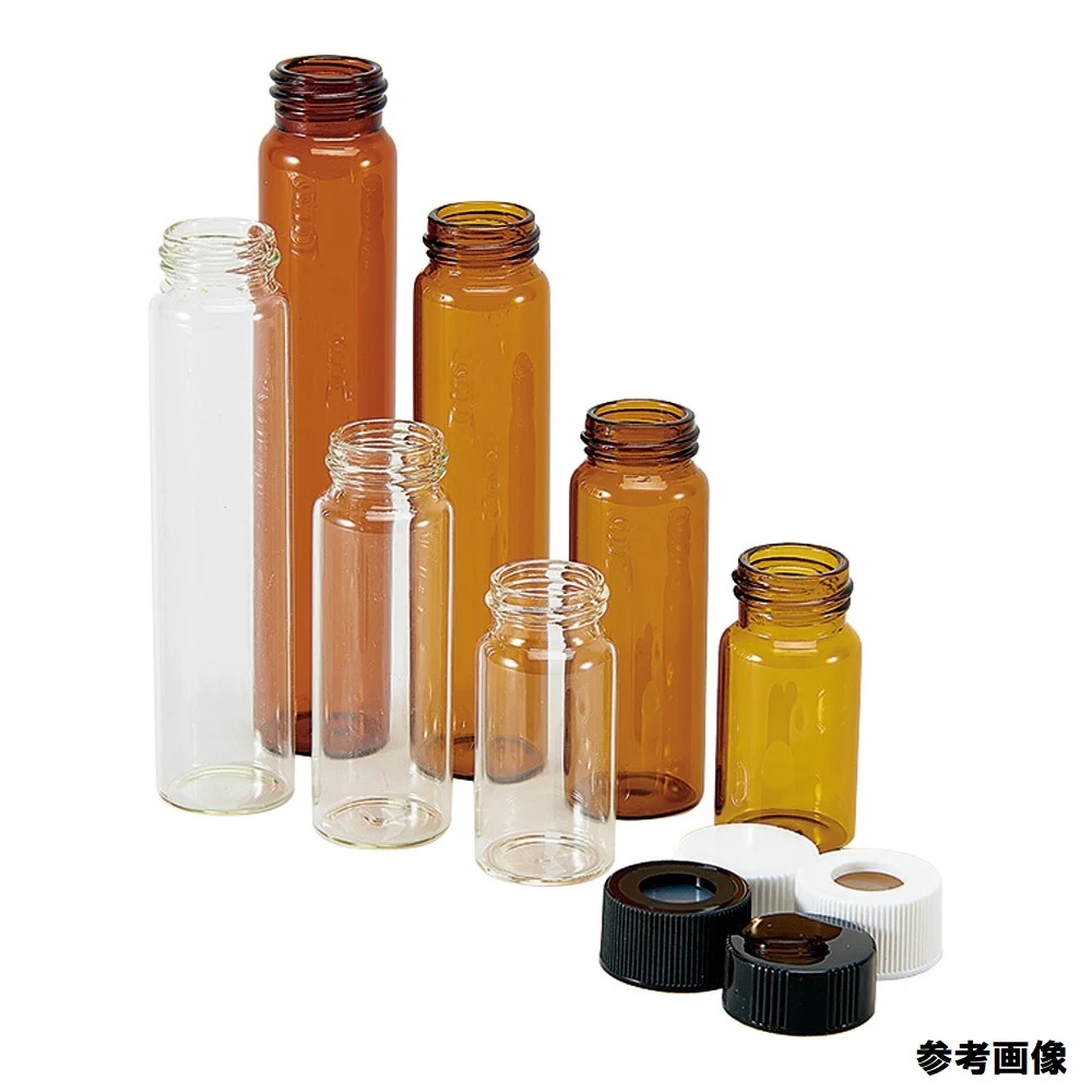 AS ONE 51-0001-25 Sample Tube Bottle (brown, 20mL, 1 Box (100 Pieces))