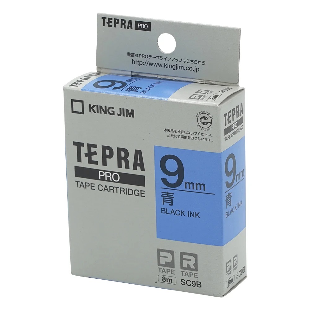 King Jim SC9B Tepra PRO Label Printer Tape Cartridge Blue