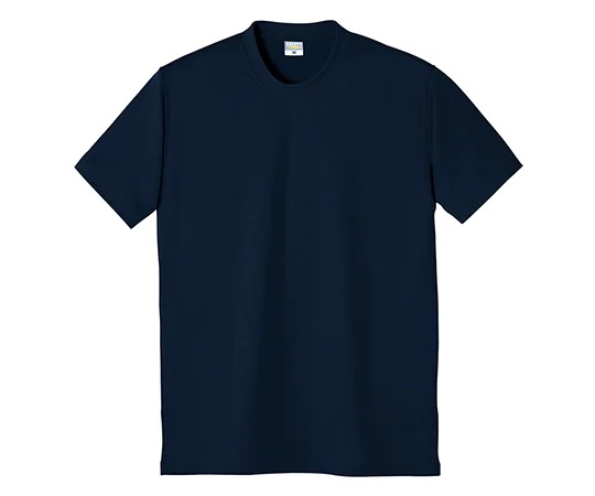 Kokuraya 8120-01-SS Antistatic Series DRY Antistatic Short-Sleeve T-Shirt Navy SS