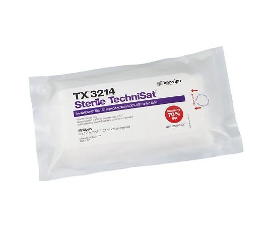 TexWipe TX3214 Sterilized Pre-Wet Wiper TechniSat (230 x 280mm, 50pcs/ bag)