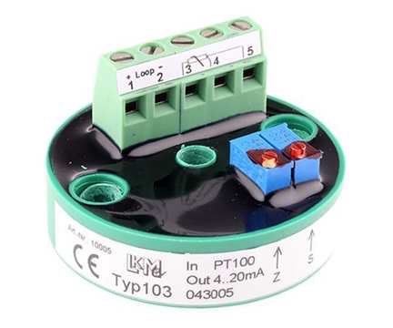 LKMelectronic LKM 103/1 PT100 Temperature Transmitter (24V, -25oC - +85oC)