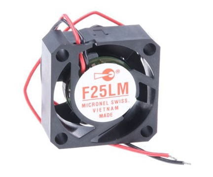 Micronel F25LM-005XK-9 Axial fan F25 Series (3.12m3/h, 300mW, 5 VDC)