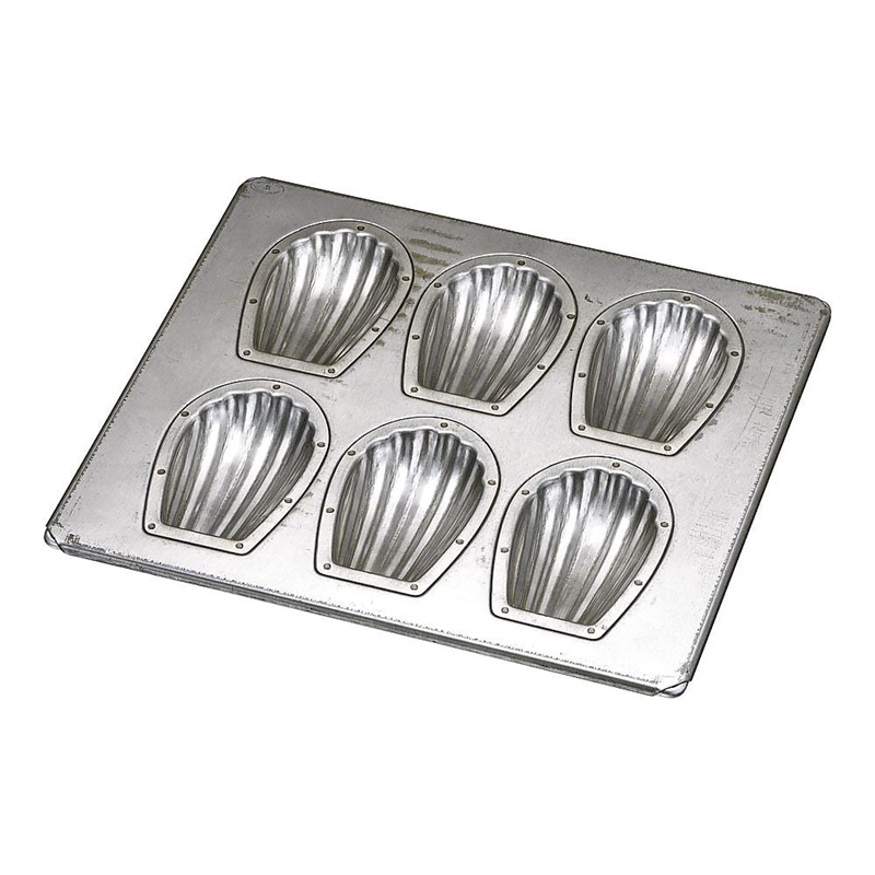 Matsunaga Manufacturing WTVB701 Silicone-coated shell-shaped baking tray (218 x 238 x 17mm, 6pcs)