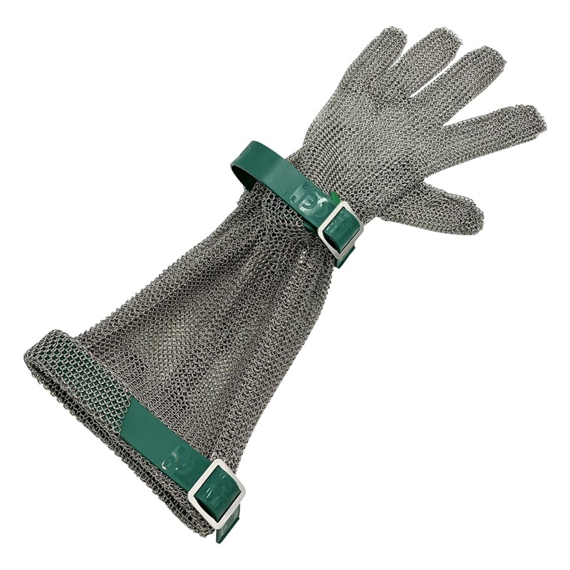 Manulatex 0GCM.131.12.000. Stainless Mesh glove (long cuff, Green Belt XS)