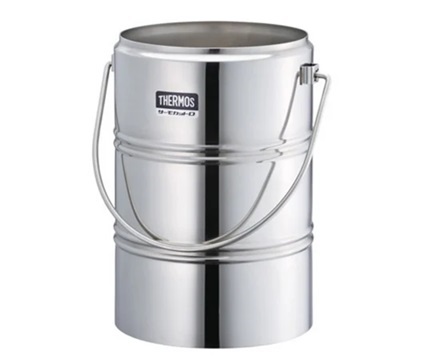 Bình đựng chất lỏng bằng thép không gỉ (6L, φ200mm x 300mm) Thermos K. K. D-6001