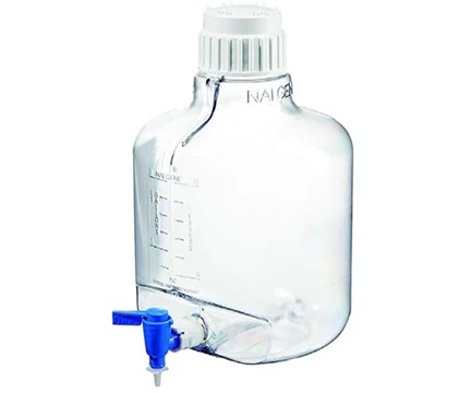 Nalge Nunc (Thermo Fisher Scientific) 2317-0050 Round Clear Bottle with Stopcock (PC) 20L