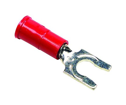 MULTICOMP CLS-TV-1808 Terminal Locking Fork (#8 Crimp Red)