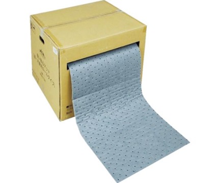 MISM Japan 309050001 Oil and water absorbing roll mat (400mm x 50m x 3mm)