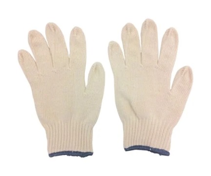 MITANI Textile Manufacturing 206001 Pure cotton work gloves 8G (1 set (12 pairs))