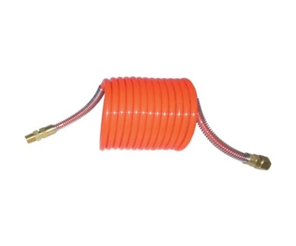 Meiji Nylon Hose C-375 Air coil hose effective extension 3m orange