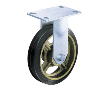 HAMMER CASTER 500BPRCR200 Heavy Duty Fixed Rubber Caster 200mm