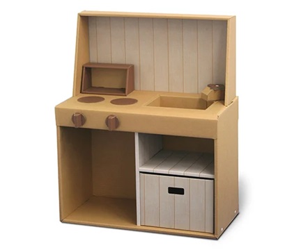 MORII SHIKI 63-6533-56 Playhouse Cardboard Kitchen