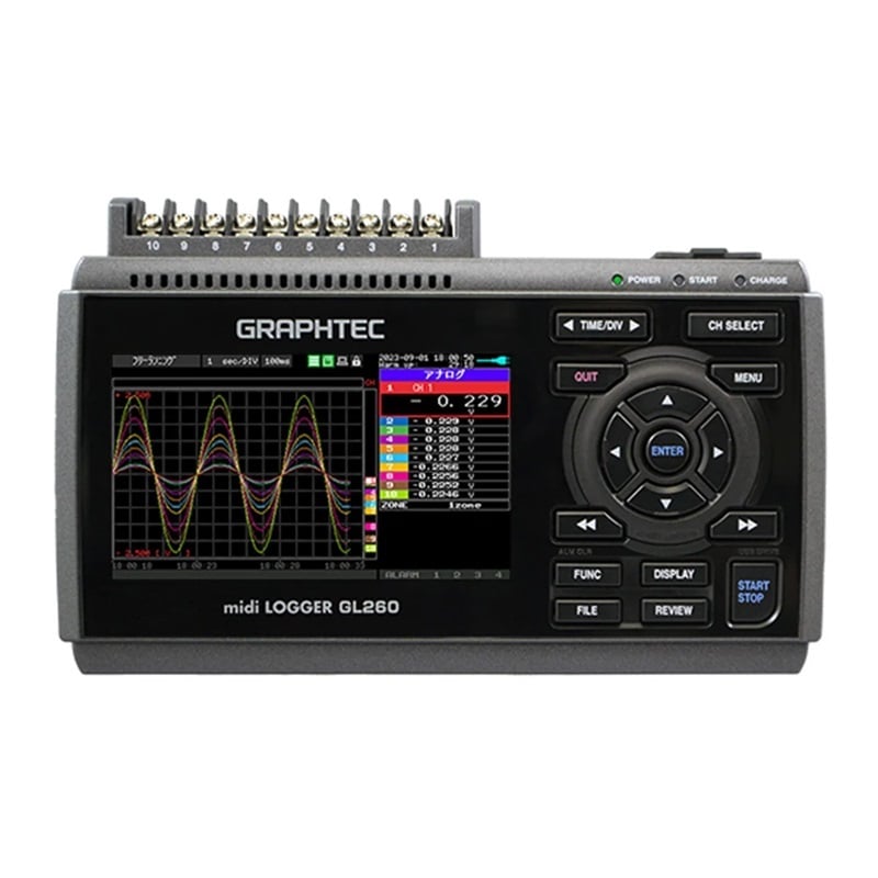 Máy ghi dữ liệu 10 kênh GRAPHTEC GL260