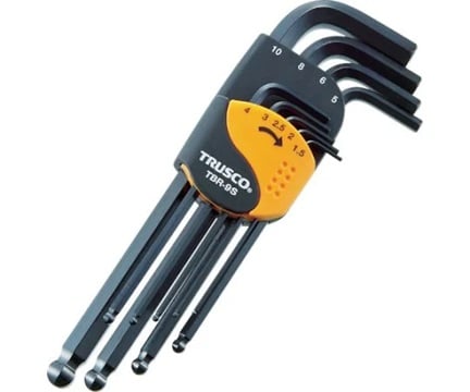 TRUSCO NAKAYAMA TBR-9S Ball point hex wrench set (standard type, 9-piece set)