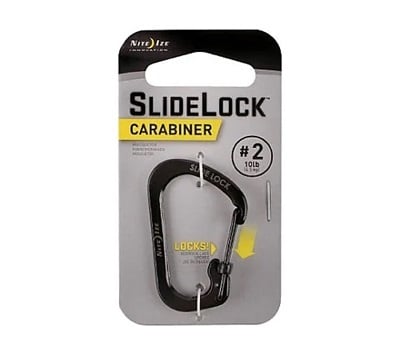 Khóa trượt Carabiner #2 Đen NITE IZE NI03051