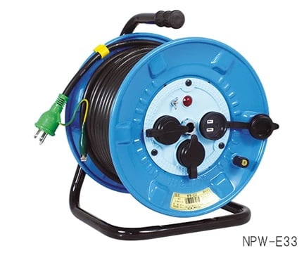 NICHIDO IND NPW-E33 Electrician's drum rainproof Dust control type pocking Plug Outlet ground (2P 15A 125V)