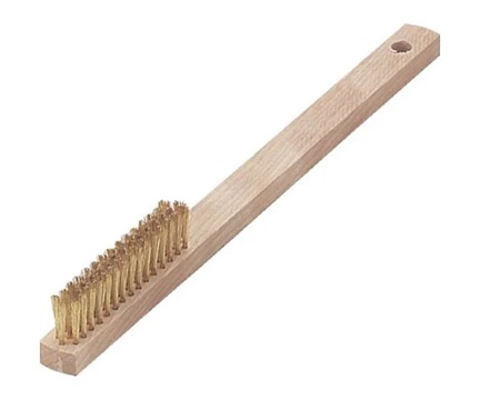 TRUSCO NAKAYAMA TB-5007-10 Wooden Handle Brass-brushes 3 lines Brass