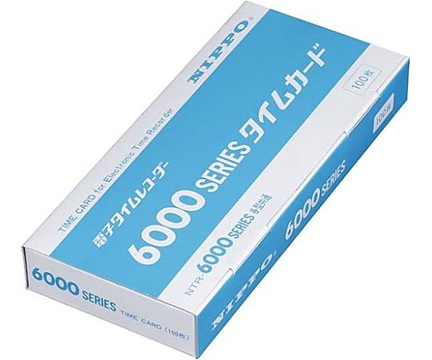 NIPPO 6000 series cards Time Card 6000 Series (1 box (100 sheets))