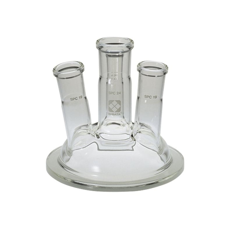 Nắp bình phản ứng thủy tinh rời (loại SPC) (85mm, 4 cổng) SIBATA SCIENTIFIC TECHNOLOGY 032300-04