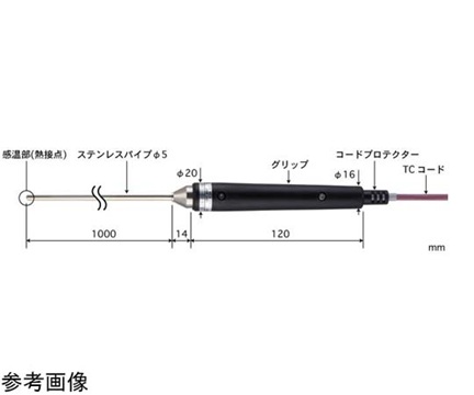 ANRITSU METER BS-51E-100-TC1-ASP General Temperature Sensor BS Series for Semisolids and Liquids (-200 to 500oC, φ5mm)