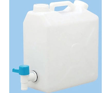 NIKKO 10-5321-55 Lever Cock Bottle Flat Square Can (2 mouths, 5L)