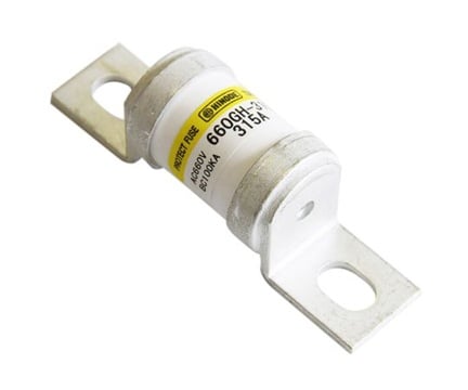 Hinode Electric 660GH-315ULTC Bolt-on Tag Fuse (315A, 450VDC - 660VAC)