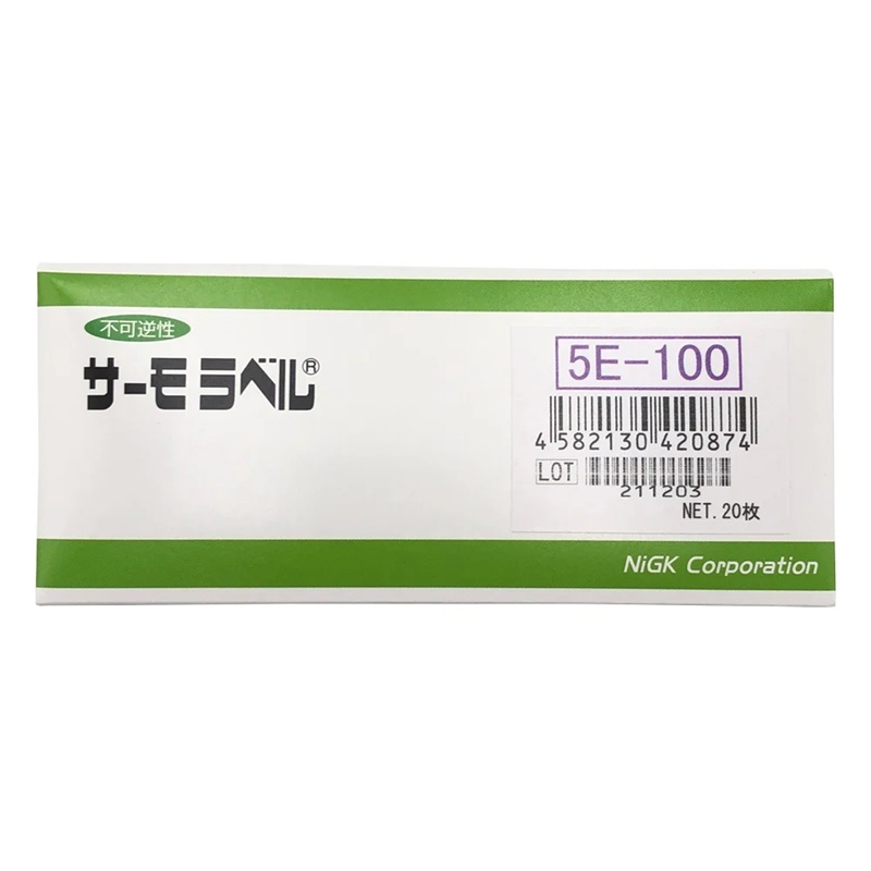 Nhãn nhiệt dòng 5E (loại không thể đảo ngược, 5 điểm, 20 tờ/ hộp) NiGK 5E-100