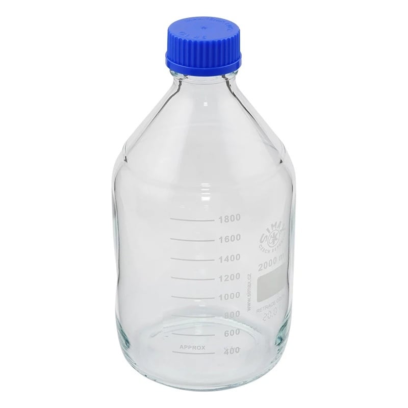 Chai thủy tinh có nắp vặn 2000mL SIMAX 2070 M/2000
