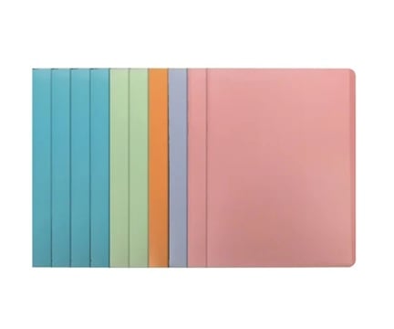 New Yoo A1004 Clear Book A4 pastel (5 colors, 20 pockets, 10 books)