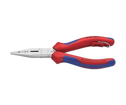 KNIPEX 1305-160T Needle-Nose Pliers For Electrical Engineers Drop Prevention 160mm