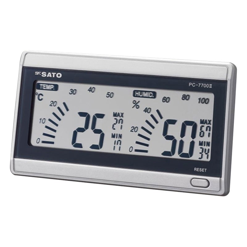 Nhiệt ẩm kế kỹ thuật số (-10 - 50oC, 20 - 95%RH) Sato Keiryoki Mfg PC-7700II