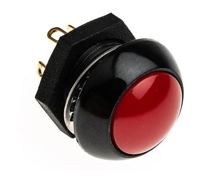 Công tắc nút nhấn tạm thời (2 cực 2 chiều (DPDT), lắp trên bảng điều khiển, 28VDC) Otto P9-113121
