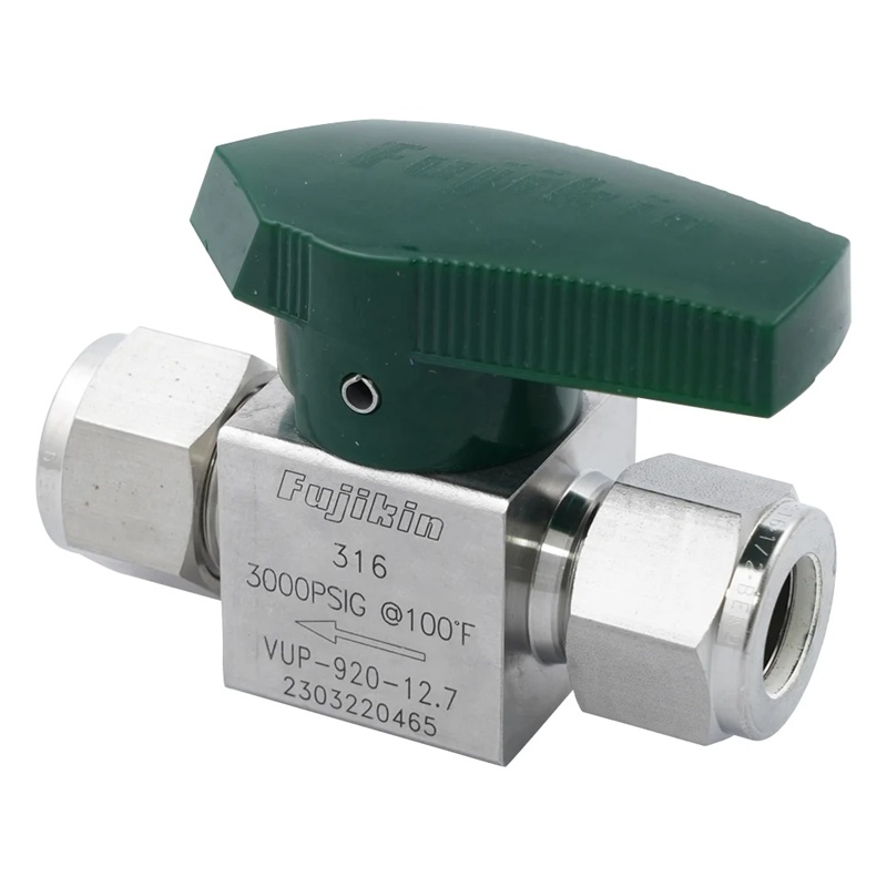 Fujikin VUP-920-12.7-V Plug valve Φ12.7mm